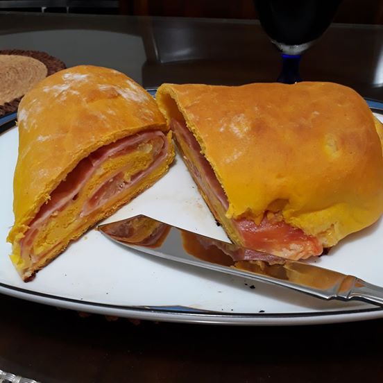 pão de leite recheado