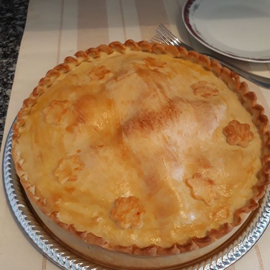 torta de frango com requeijão